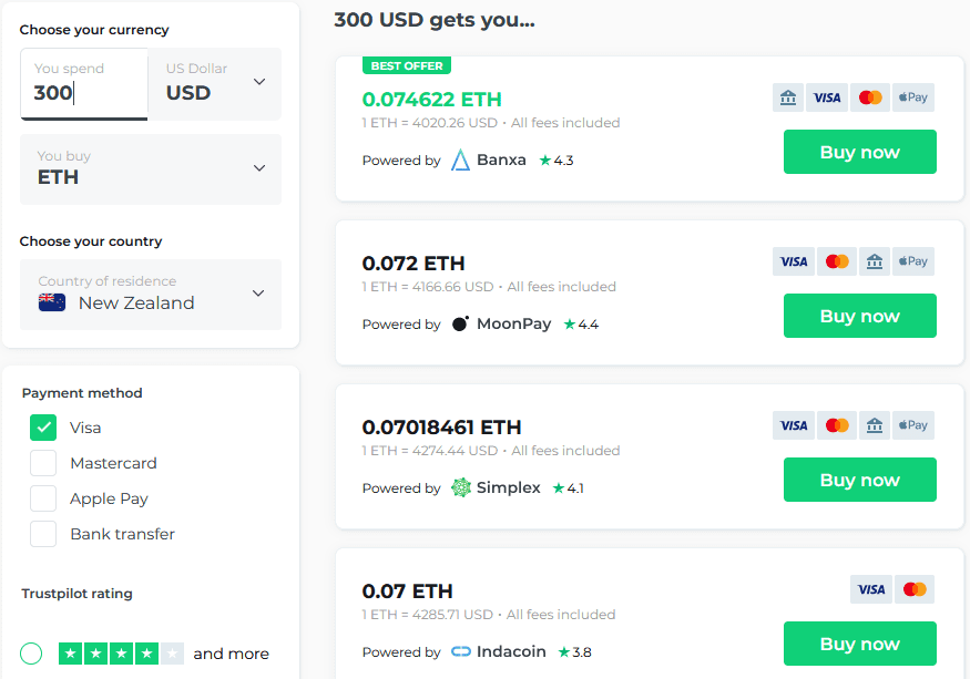 A plataforma de compra fácil do Changelly é perfeita para iniciantes e aqueles que desejam negociar usando uma moeda além das principais opções fiduciárias.