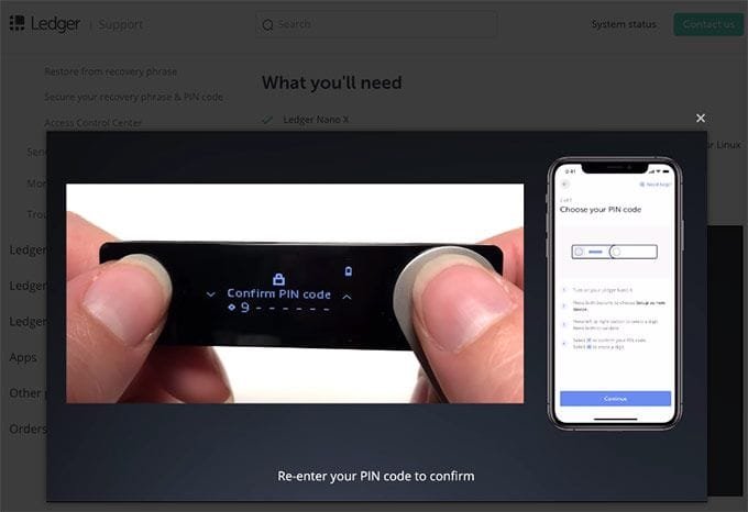 Insira o PIN novamente para confirmá-lo