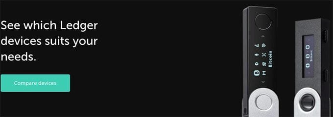 Ledger Nano X em comparação com Ledger Nano S