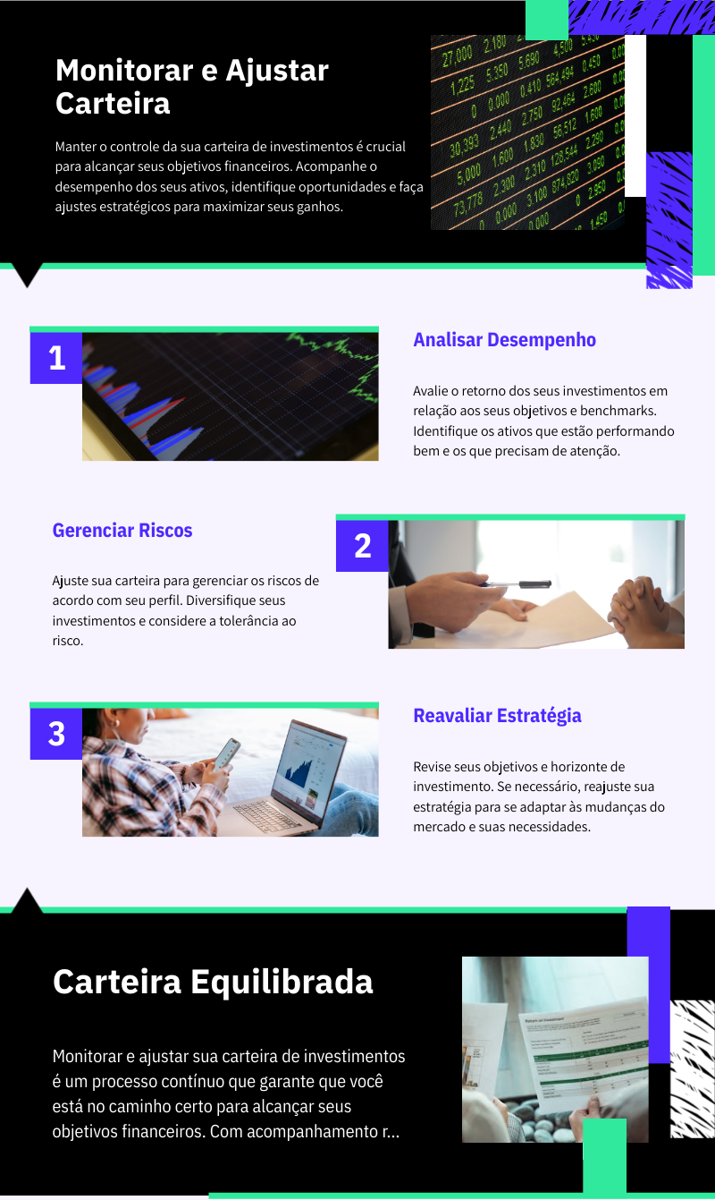 Monitorar e Ajustar sua Carteira de Investimentos