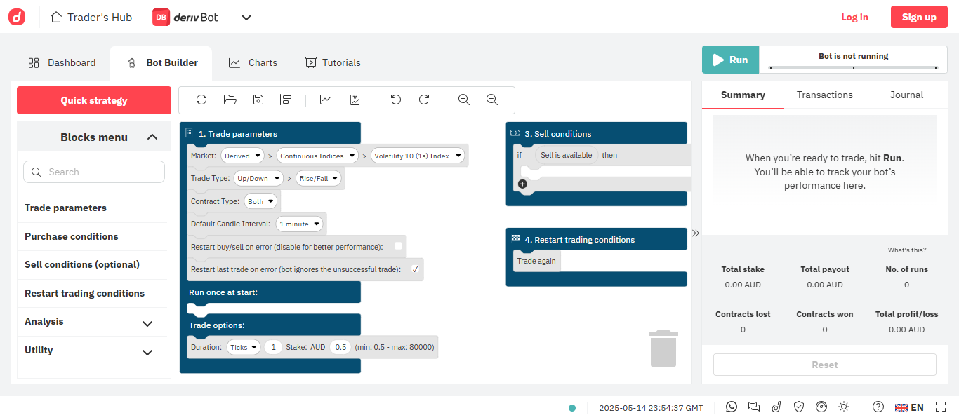 Bot de Opções Binarias Deriv: Negociação Automatizada 4 Bot de Opções Binarias Deriv: Negociação Automatizada