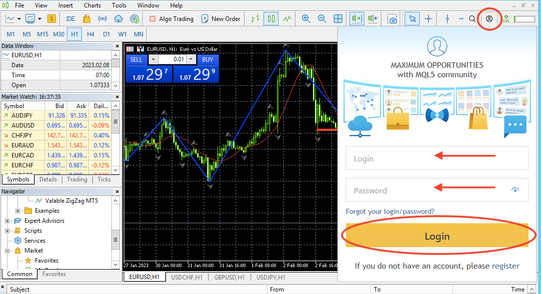 Como Adicionar Indicadores no MetaTrader 5: Guia Definitivo 3 Como Adicionar Indicadores no MetaTrader 5: Guia Definitivo