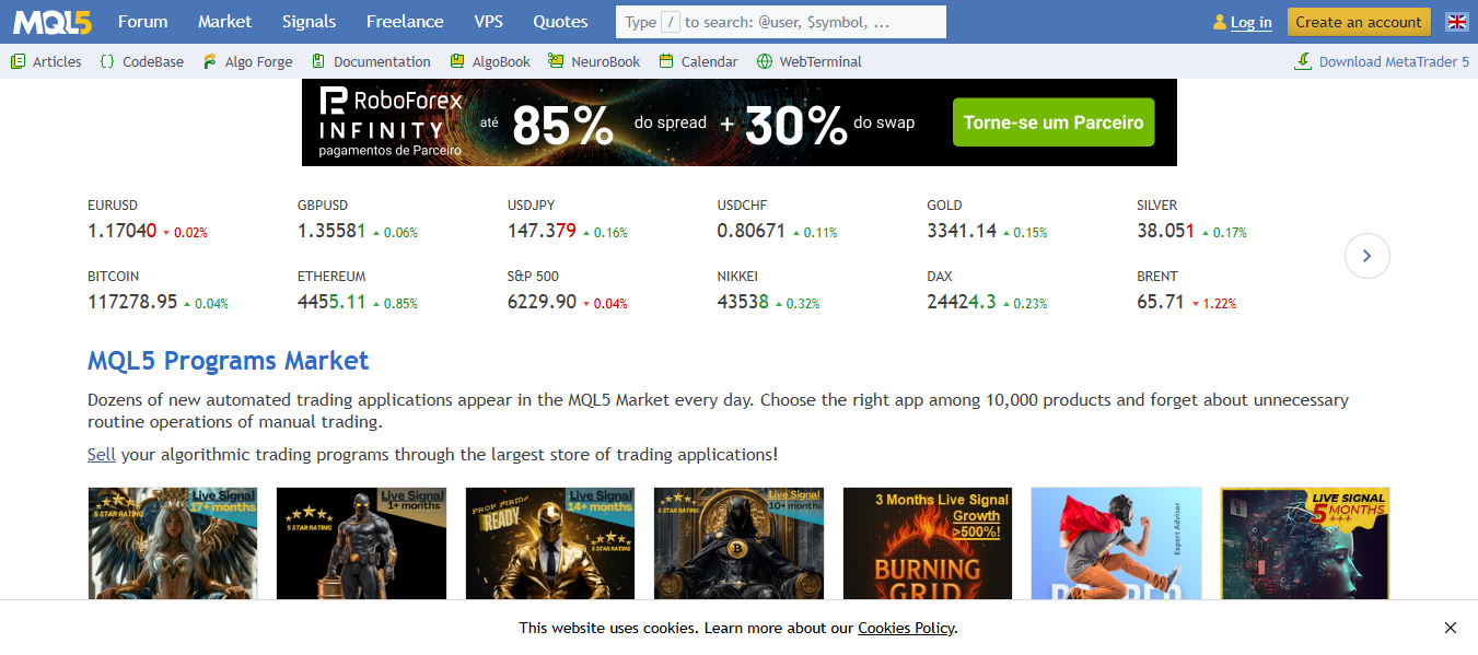 Como Adicionar Indicadores no MetaTrader 5: Guia Definitivo 1 Como Adicionar Indicadores no MetaTrader 5: Guia Definitivo