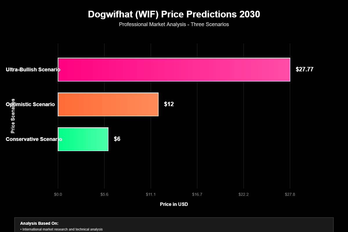 Previsão de Preços Dogwifhat (WIF) Para 2030 1 Previsão de Preços Dogwifhat (WIF) Para 2030