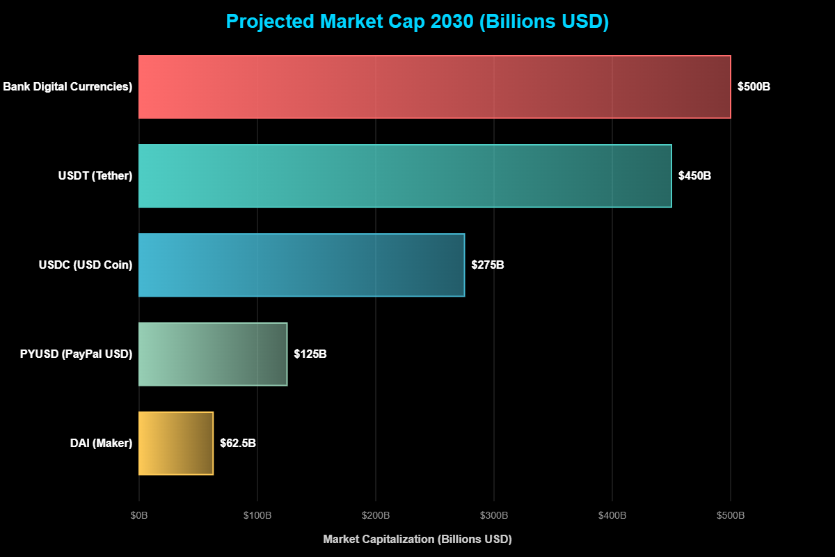 Tabela Comparativa: USDC vs. Principais Stablecoins em 2030